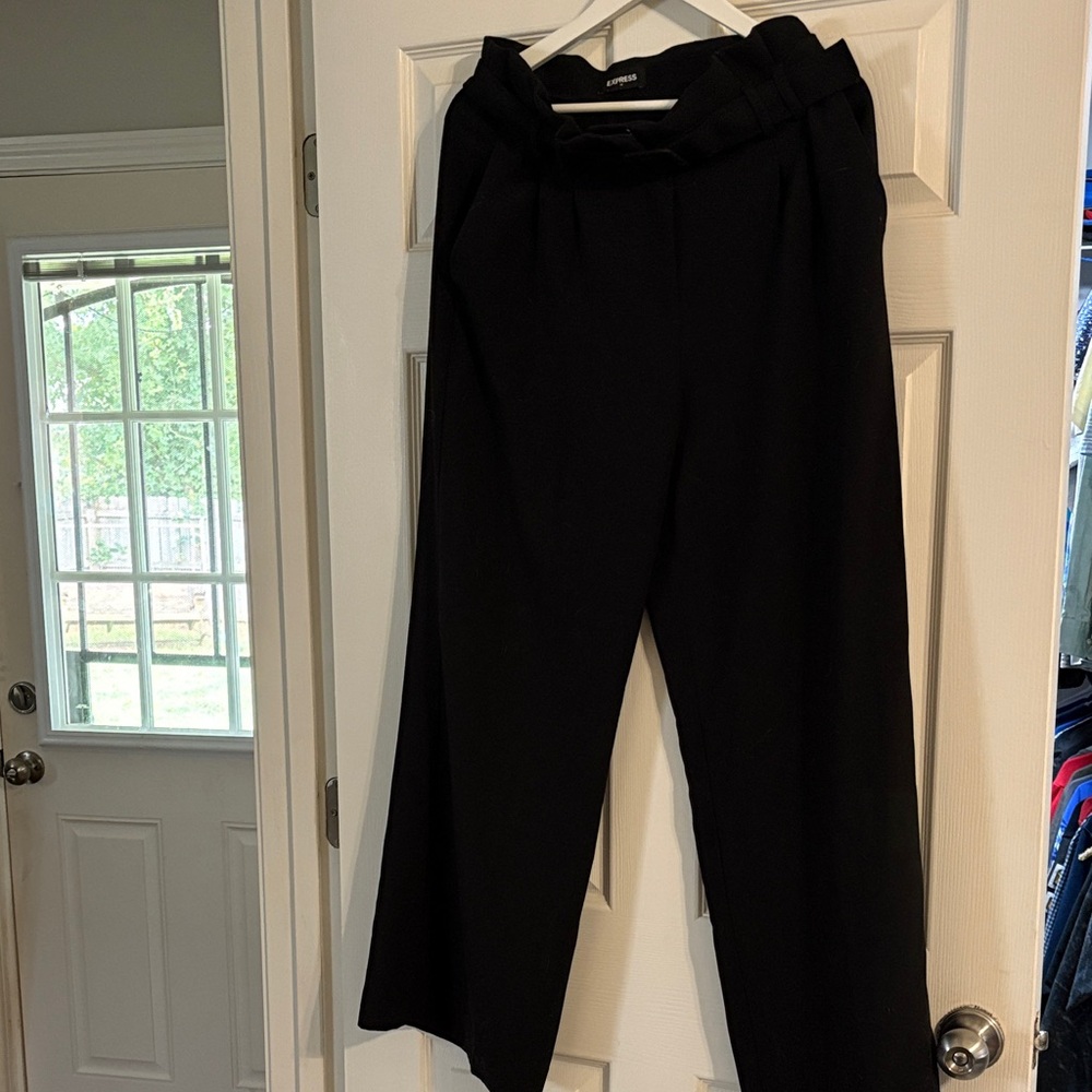 Express Black Wide Leg Women's Pants